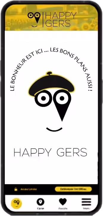 L’application Happy Gers sur un téléphone